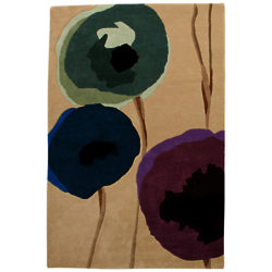 Sanderson Poppies Rug Purple